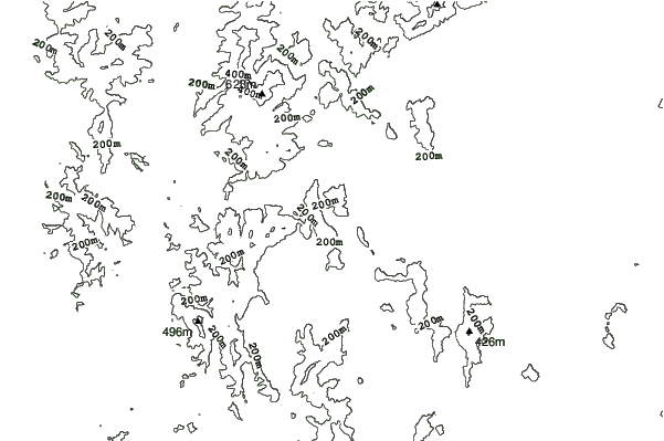 Jisan Forest Resort neighbourhood contours