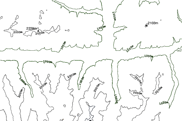 Kaprun neighbourhood contours