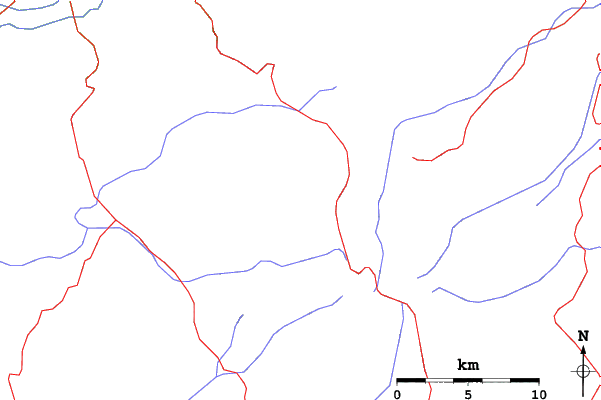 Roads and rivers close to Kartalkaya