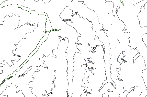 Kaunertal neighbourhood contours