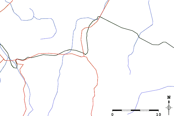 Roads and rivers close to Kitzbühel