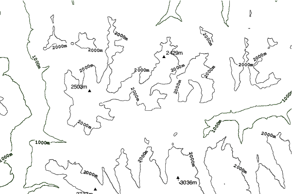 Königsleiten neighbourhood contours