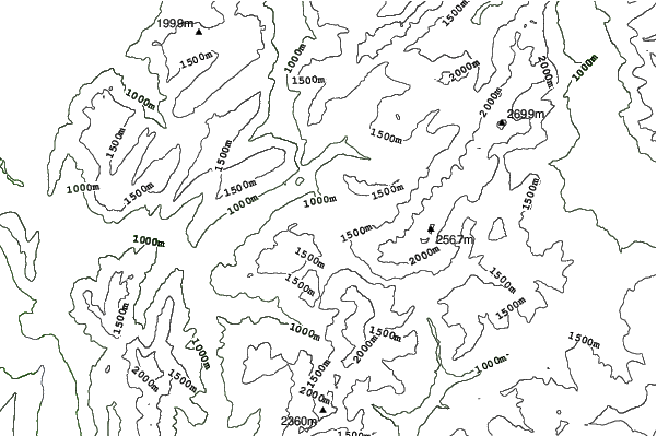 La Clusaz neighbourhood contours