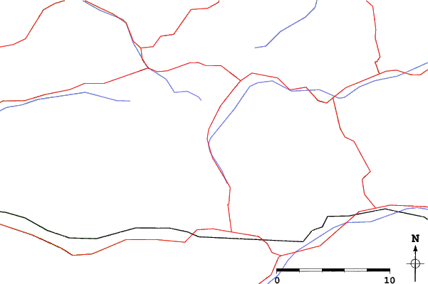 Roads and rivers close to Lech