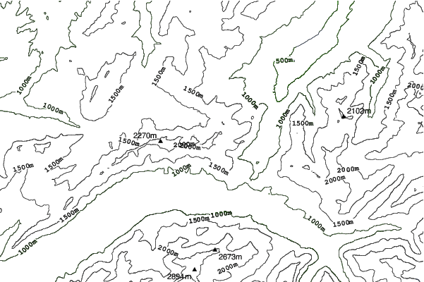 Lungern/Schoenbueel neighbourhood contours