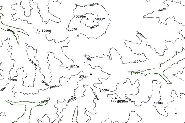 Mount Cheget neighbourhood contours