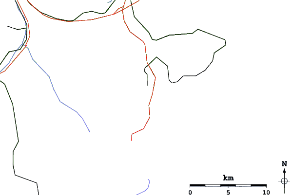 Roads and rivers close to Mürren