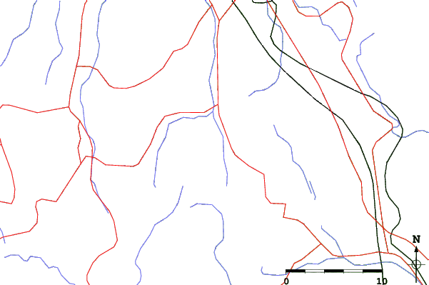 Roads and rivers close to Naeba