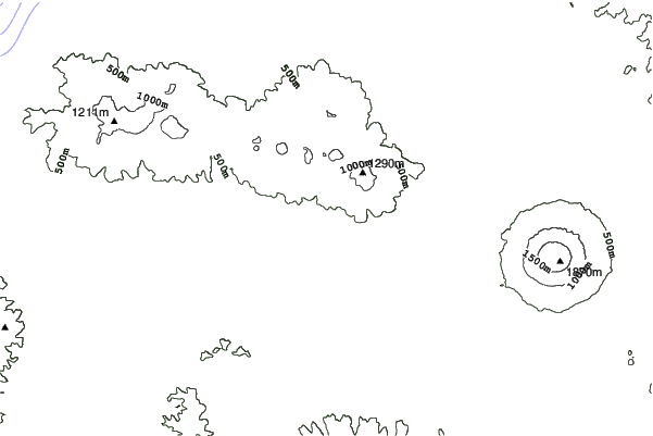 Niseko Moiwa neighbourhood contours