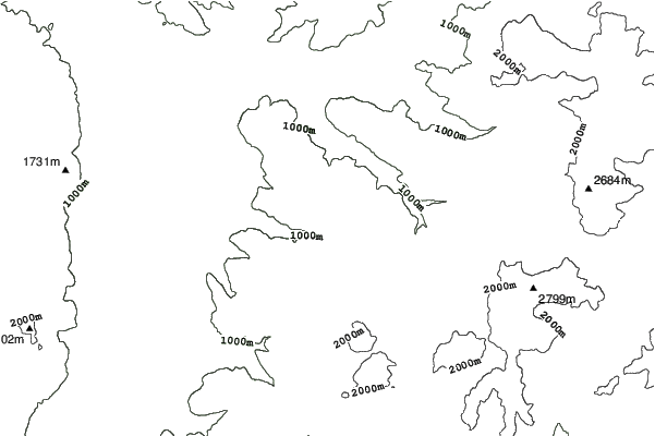 Nova Ponente/Obereggen neighbourhood contours