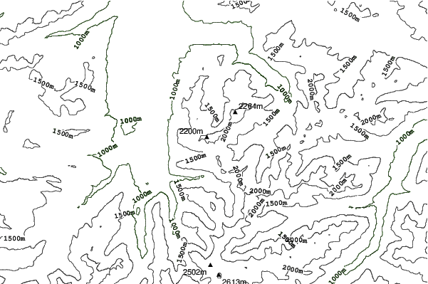 Oberstdorf-Nebelhorn neighbourhood contours