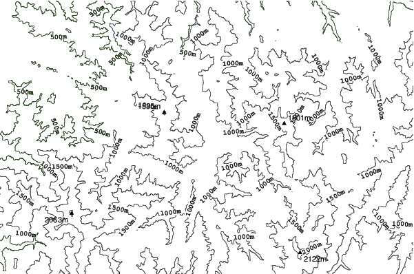 Okutadami Maruyama neighbourhood contours