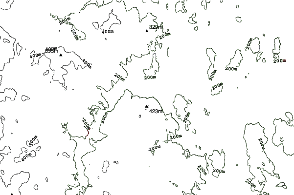 Pats Peak neighbourhood contours
