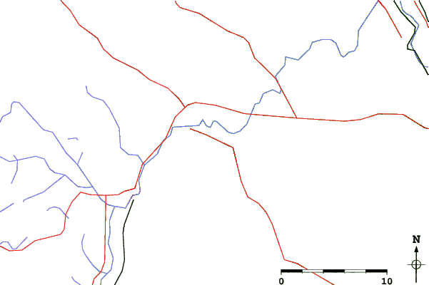 Roads and rivers close to Pats Peak