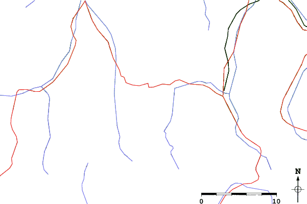 Roads and rivers close to Peyragudes