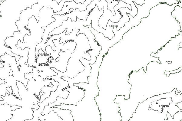Popova Shapka neighbourhood contours