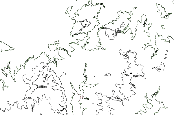 Predeal neighbourhood contours