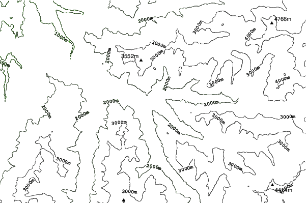 Puma Lodge - Chilean Heliski neighbourhood contours