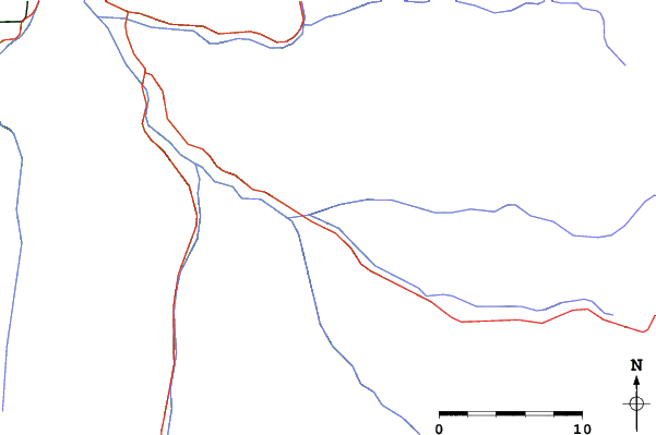Roads and rivers close to Puma Lodge - Chilean Heliski