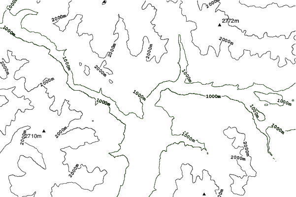 Rio di Pusteria Muhlbach neighbourhood contours
