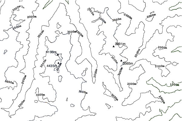 Saas Almagell neighbourhood contours