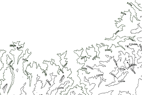 Sarukurayama neighbourhood contours