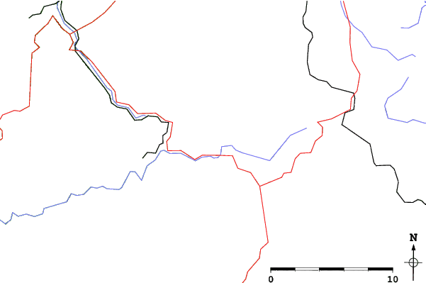 Roads and rivers close to Schmallenberg-Schanze