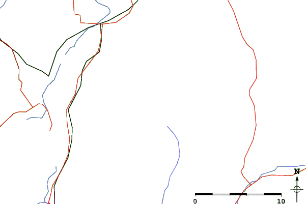 Roads and rivers close to Sovereign Lake Nordic Centre