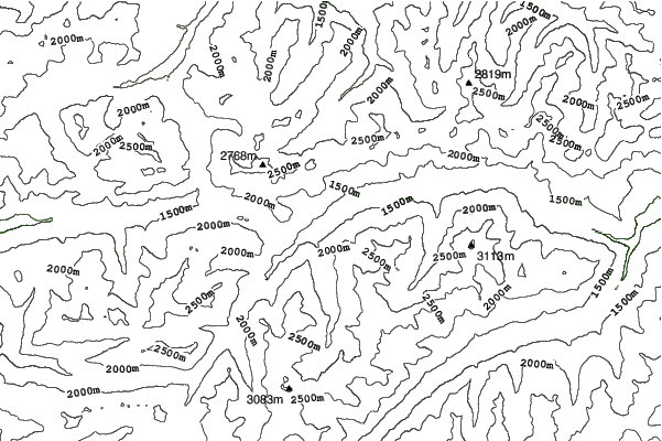 St. Anton neighbourhood contours