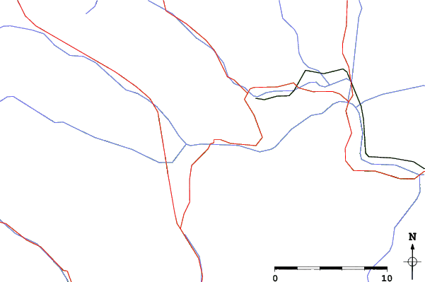 Roads and rivers close to St Michael