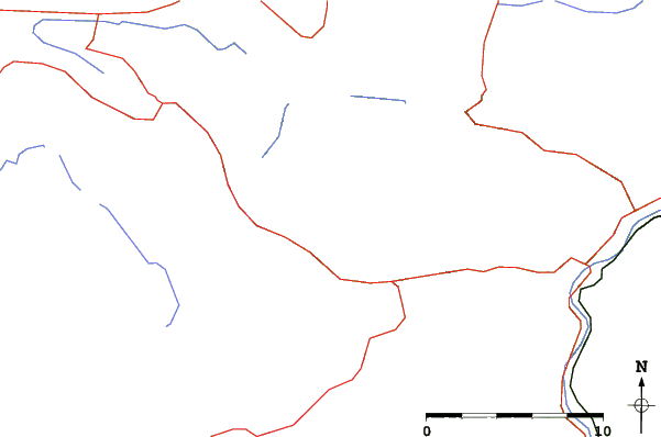 Roads and rivers close to St Wolfgang