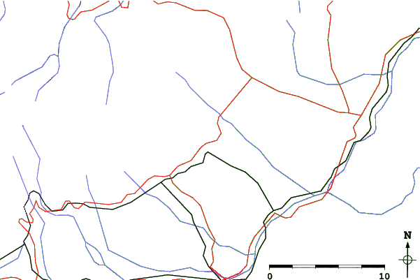 Roads and rivers close to Tatranská Lomnica