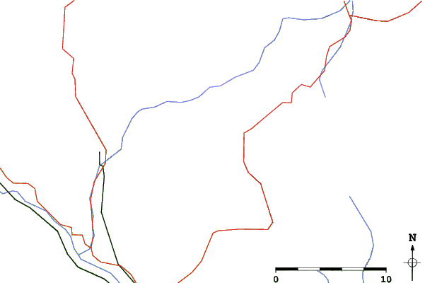 Roads and rivers close to Trzic