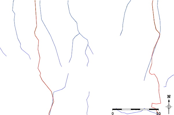 Roads and rivers close to Uttendorf/Weißsee