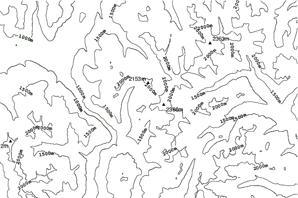 Whitewater neighbourhood contours